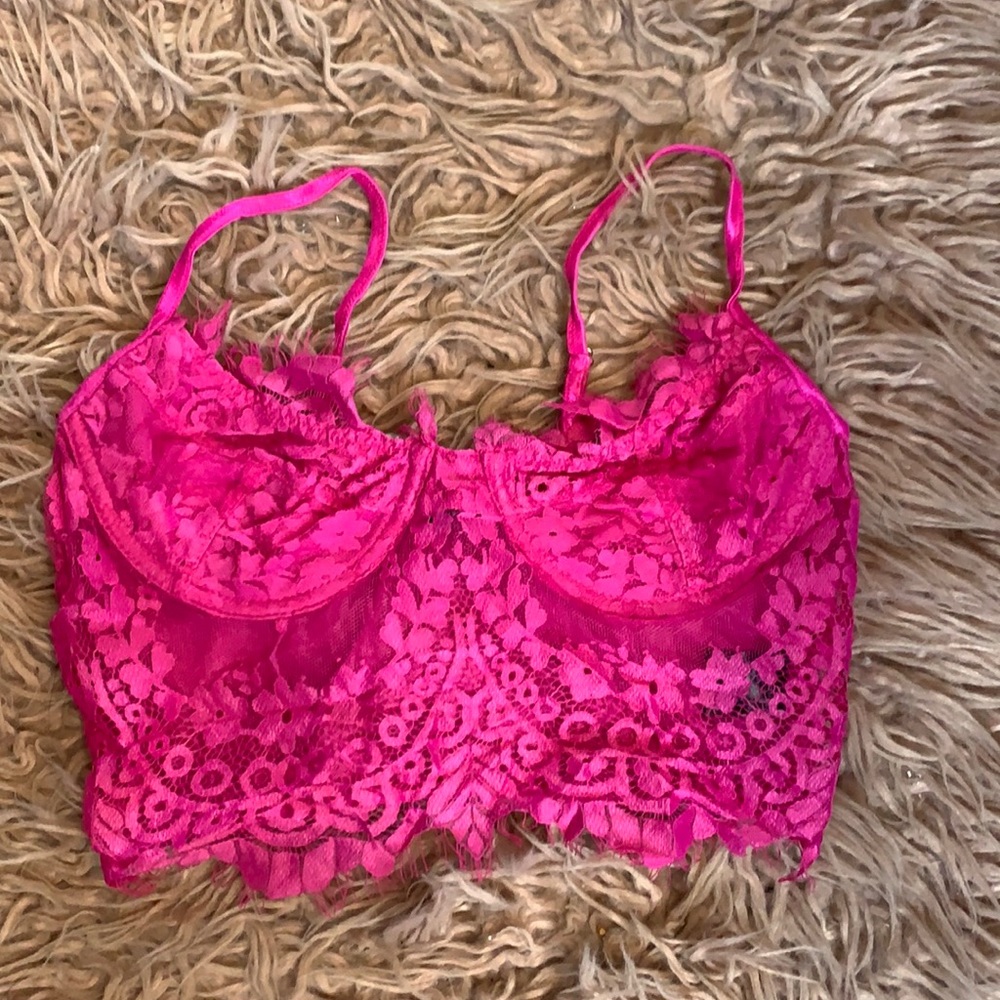 Barbie lingerie crop top